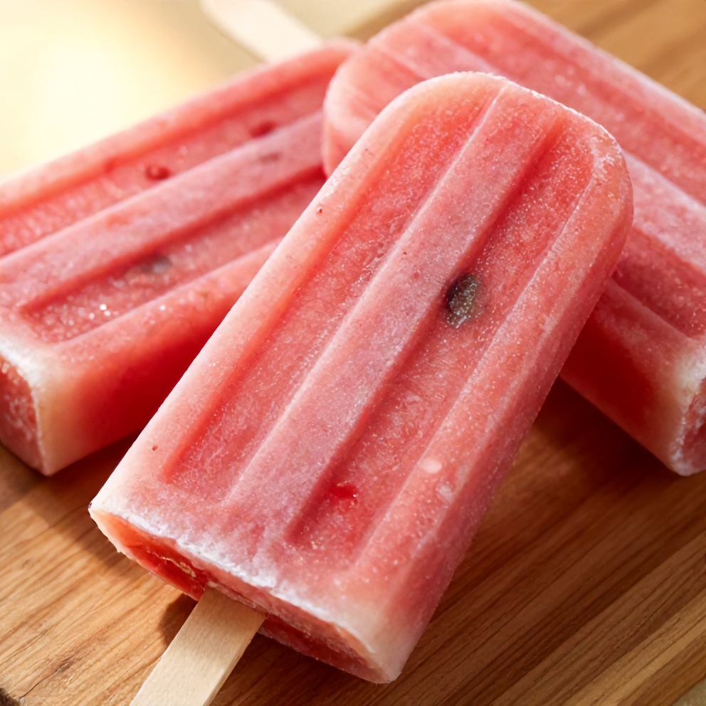 refreshing watermelon coconut popsicles