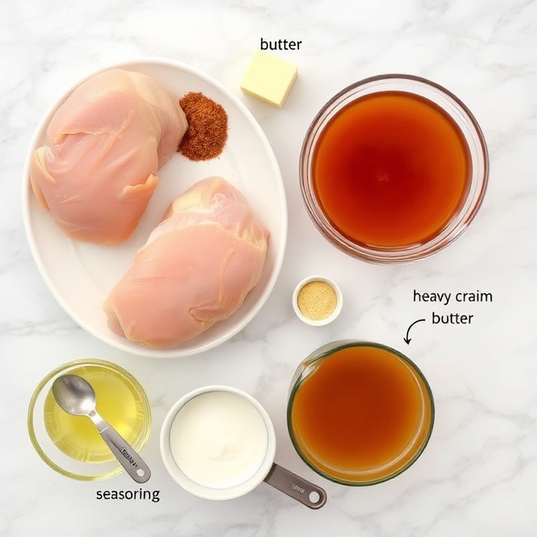 Raw ingredients for Slow Cooker Cajun Butter Chicken