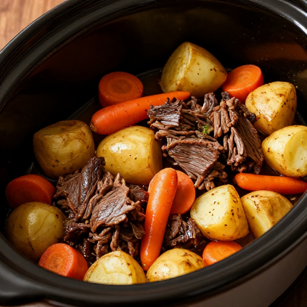 slow cooker chuck roast