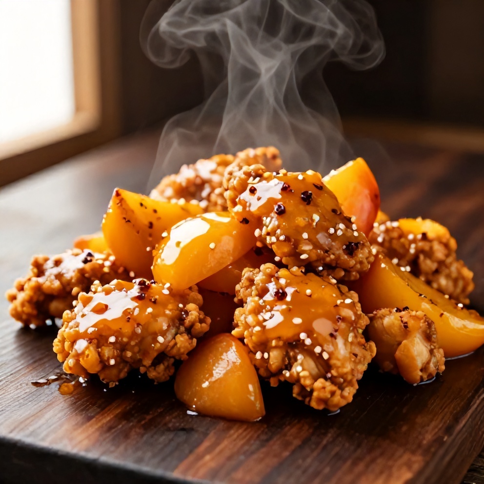 Spicy Jalapeño Peach Chicken