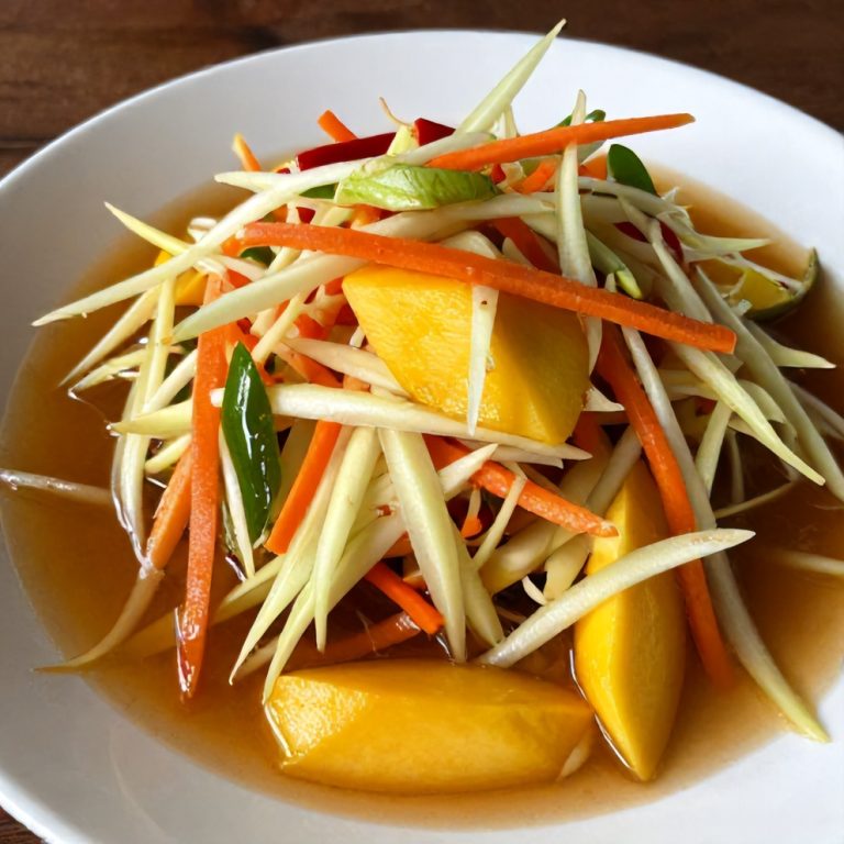 Thai mango green papaya salad