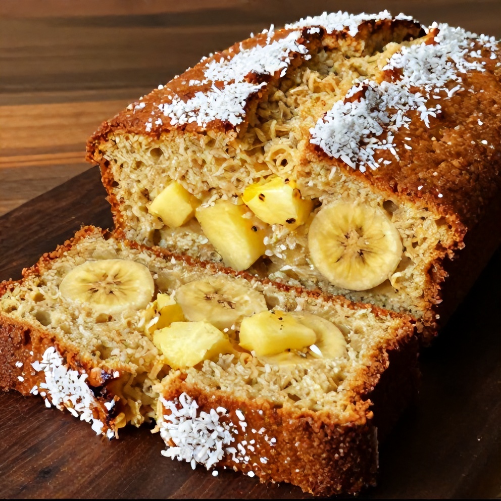 Tropical Hawaiian Banana Bread