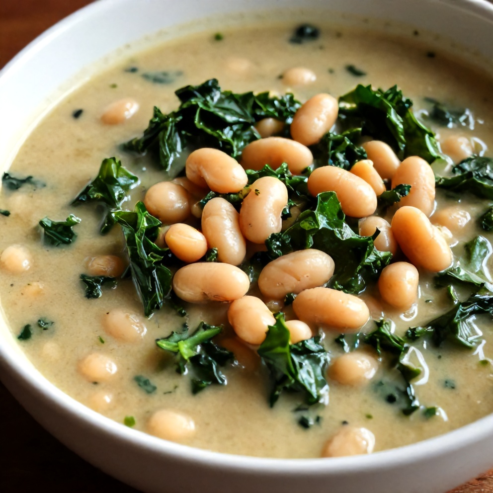 white bean and kale soup