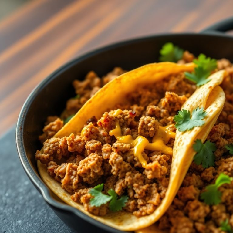 20-minute ground turkey taco skillet