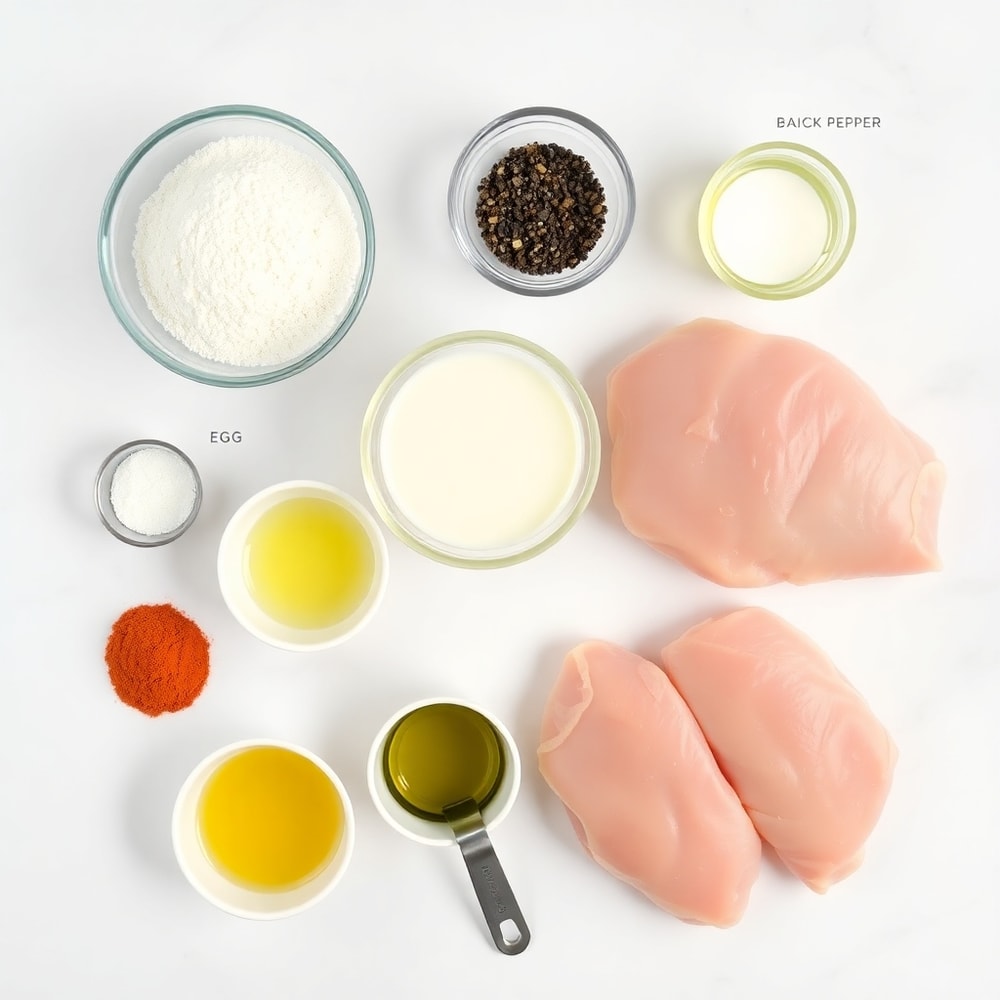 Air Fryer Chicken Cutlets Ingredients