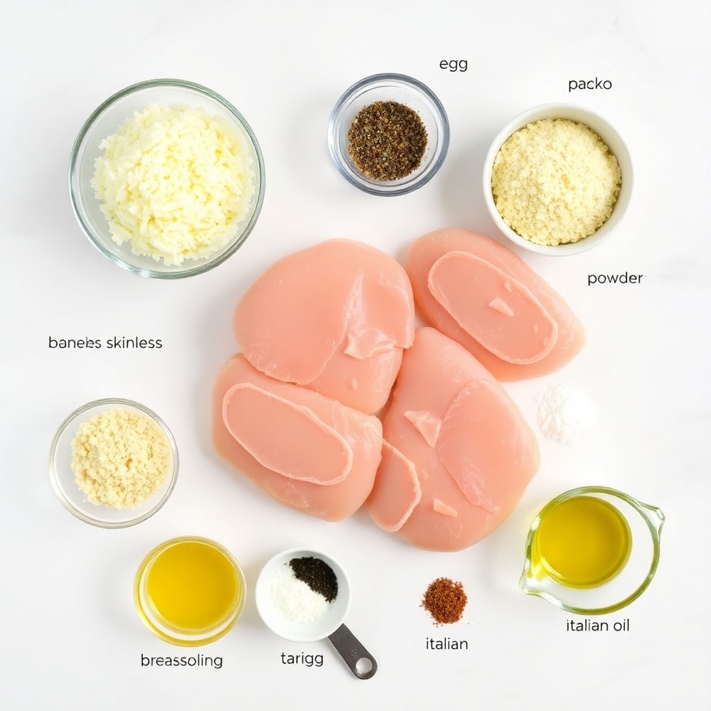 Air Fryer Chicken Cutlets Ingredients