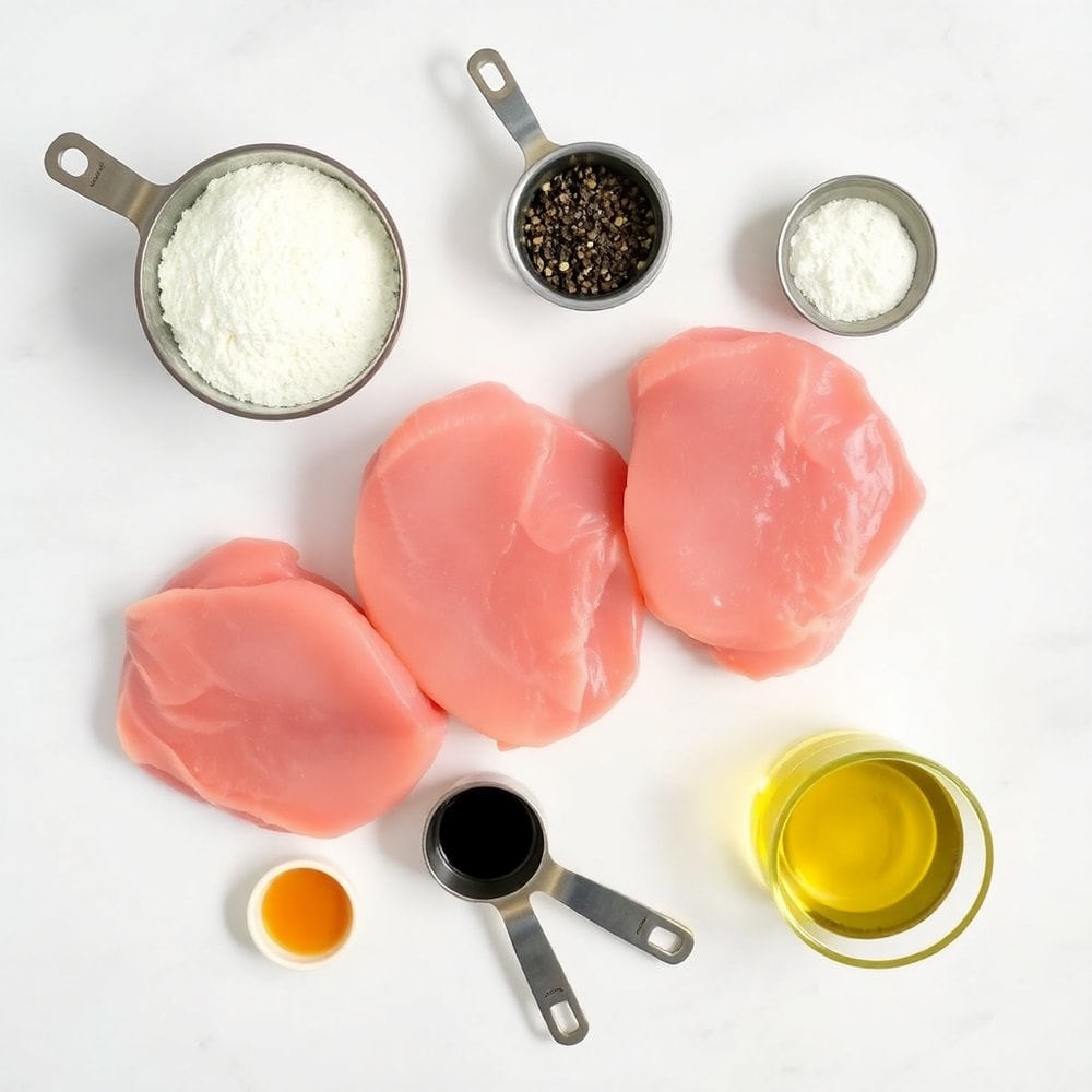 Raw ingredients for Air Fryer Pork Chops