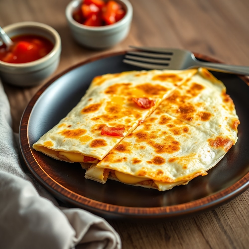 Bacon Egg and Cheese Breakfast Quesadillas