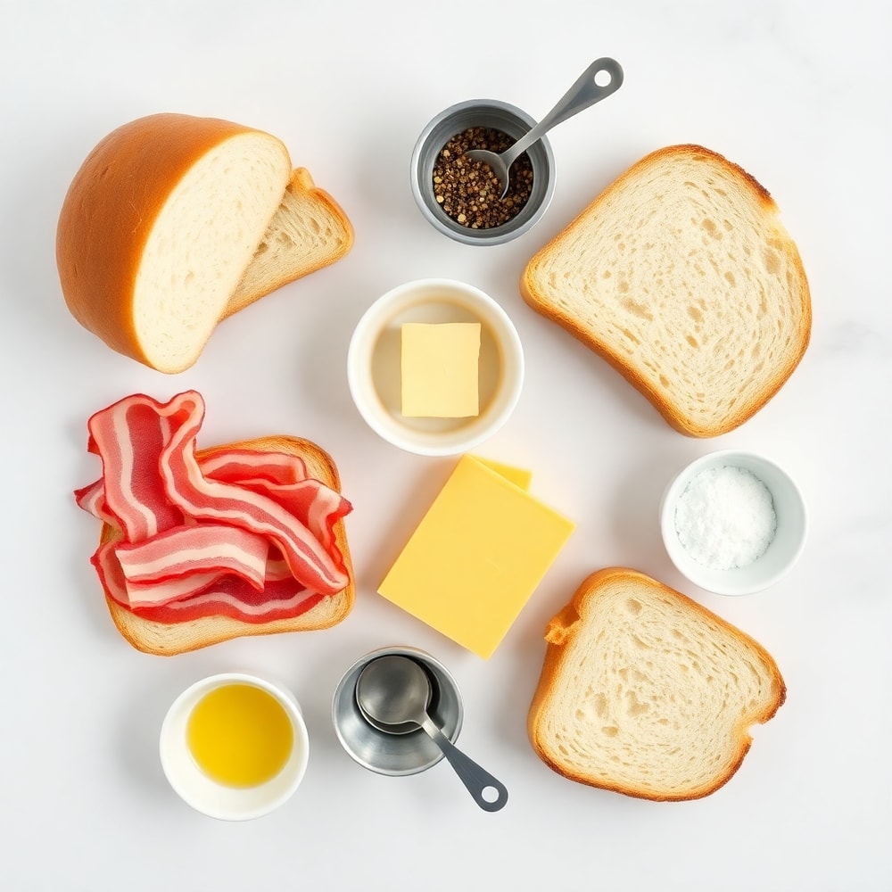 Bacon Grilled Cheese Ingredients