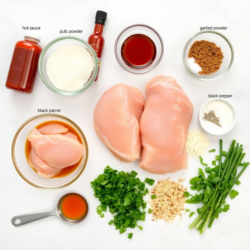 Baked Hot Honey Chicken Ingredients