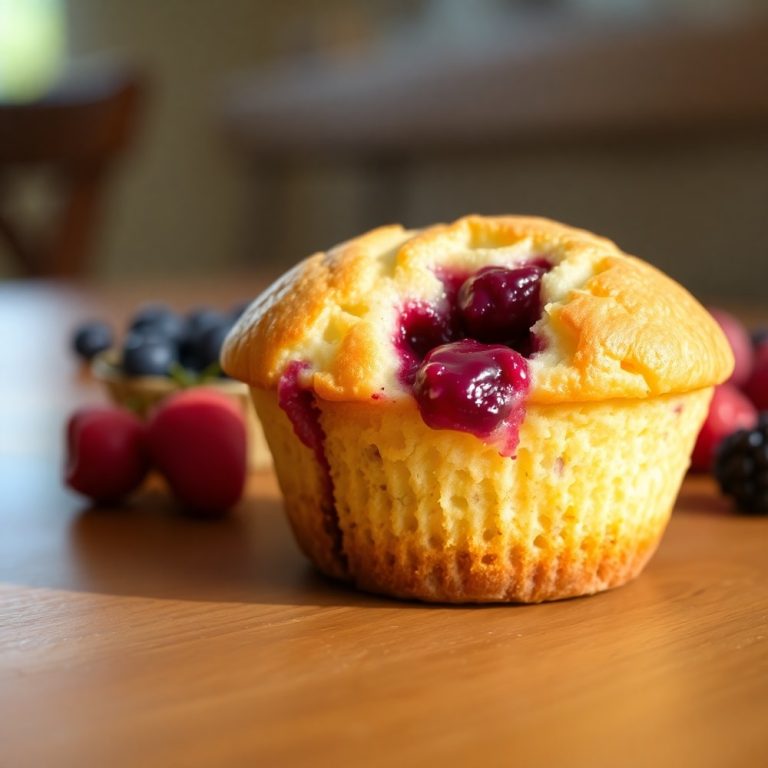 berry cream cheese muffins
