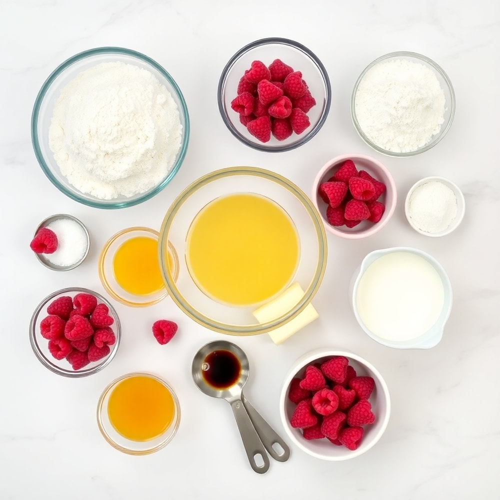 Raspberry bread ingredients