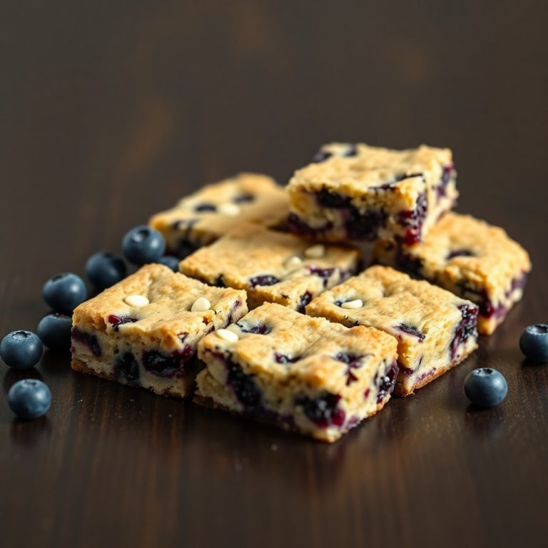 blueberry white chocolate blondies