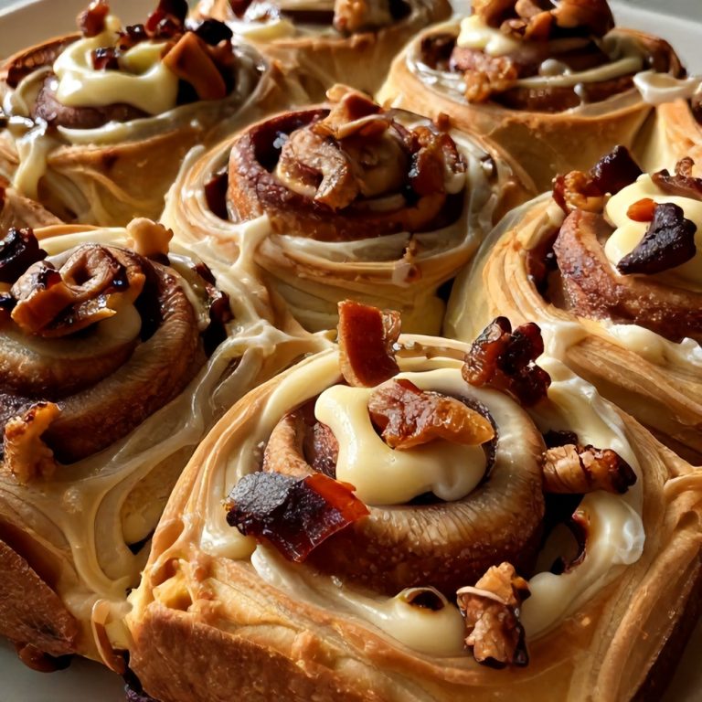 Bourbon Maple Bacon Cinnamon Rolls