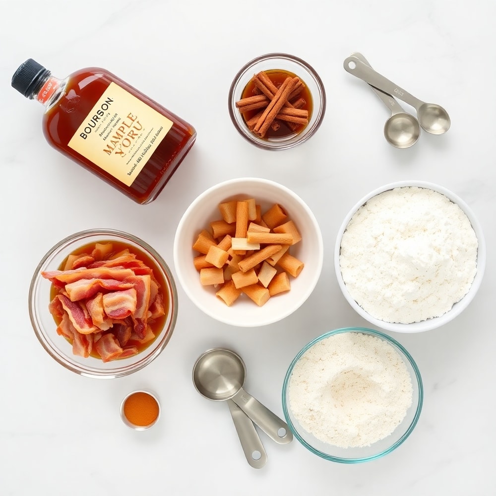 Bourbon Maple Bacon Cinnamon Rolls Ingredients