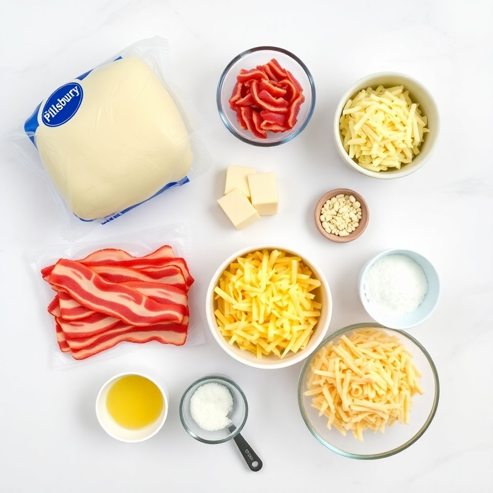 Cheese and Bacon Rolls Ingredients