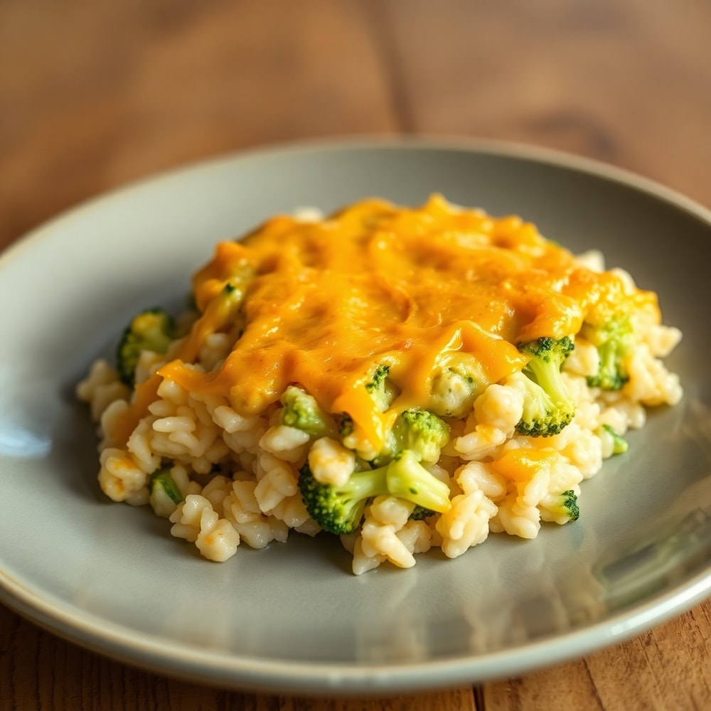 Chicken Broccoli Rice Casserole Ready to Serve