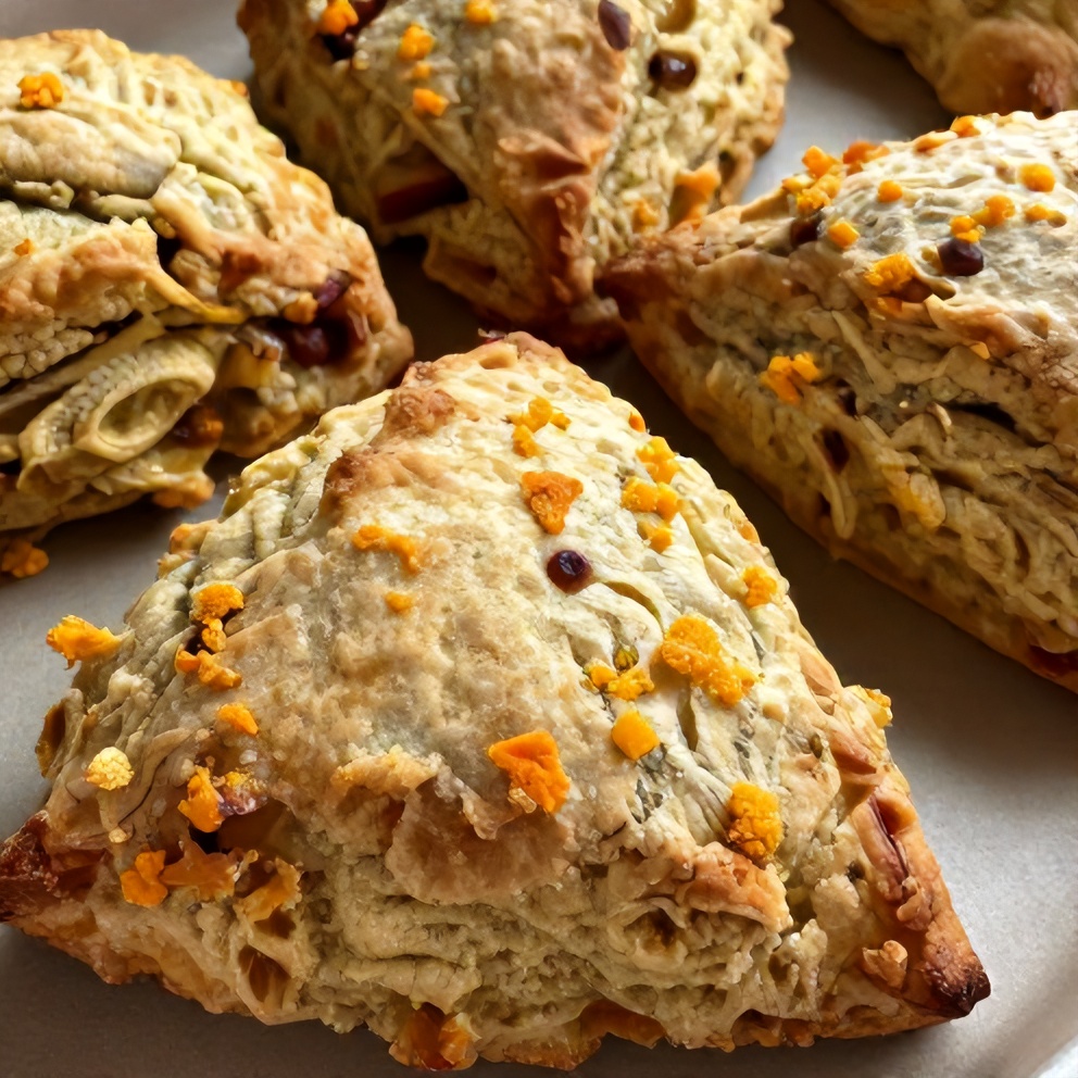 rhubarb scones