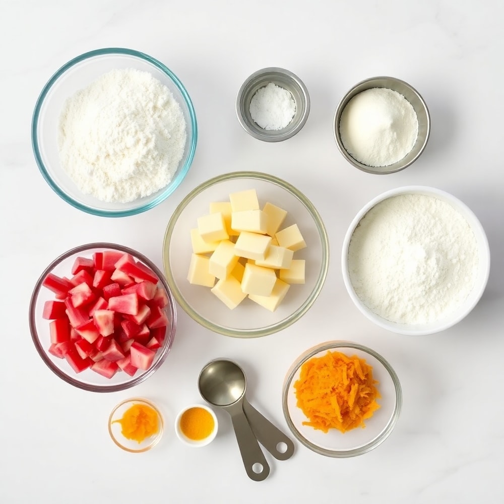 Rhubarb Scones Ingredients