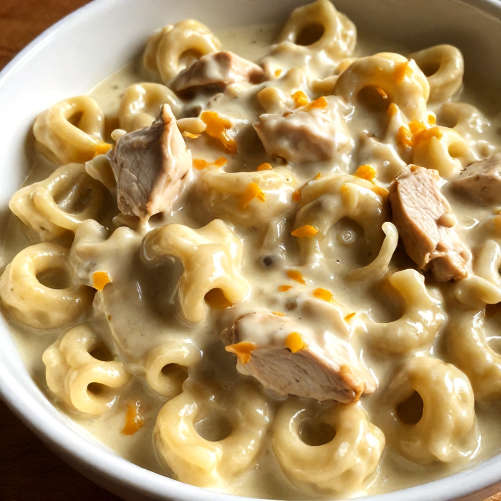 Creamy Crockpot Chicken Tortellini