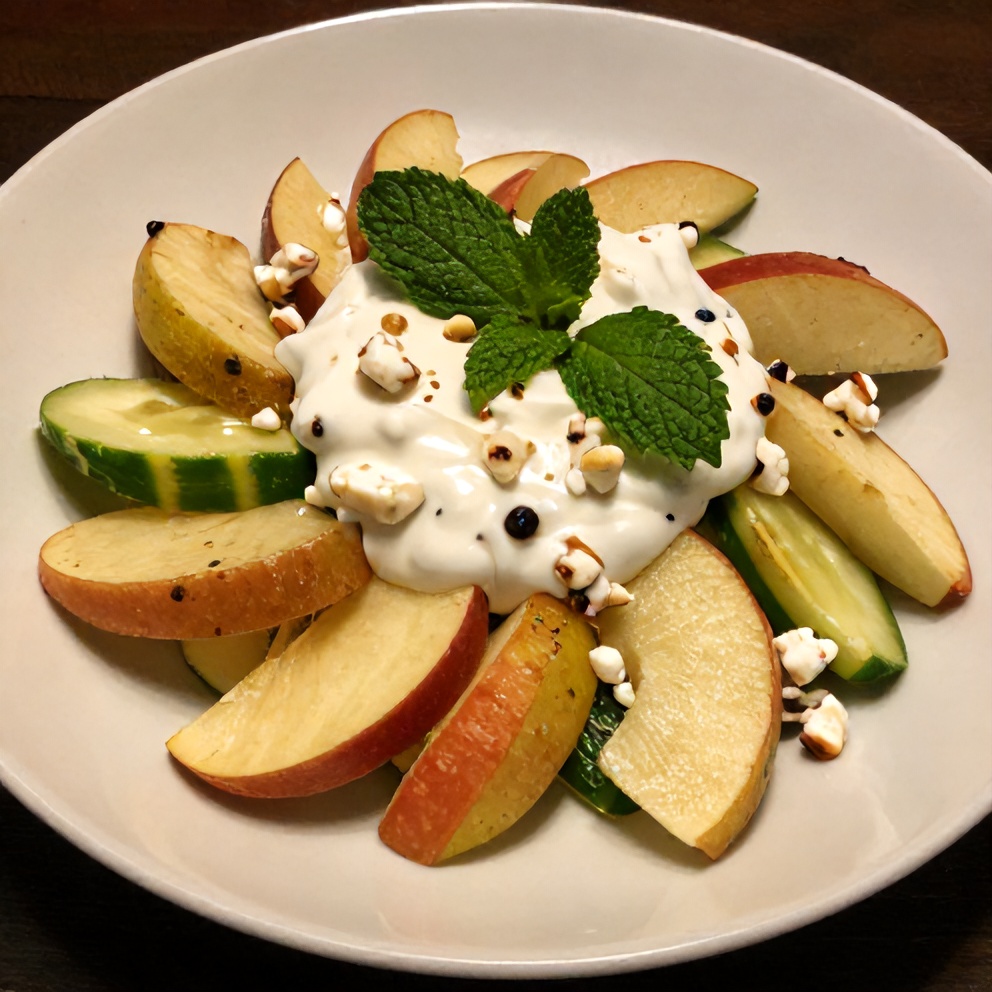 Plated Apple Cucumber Salad