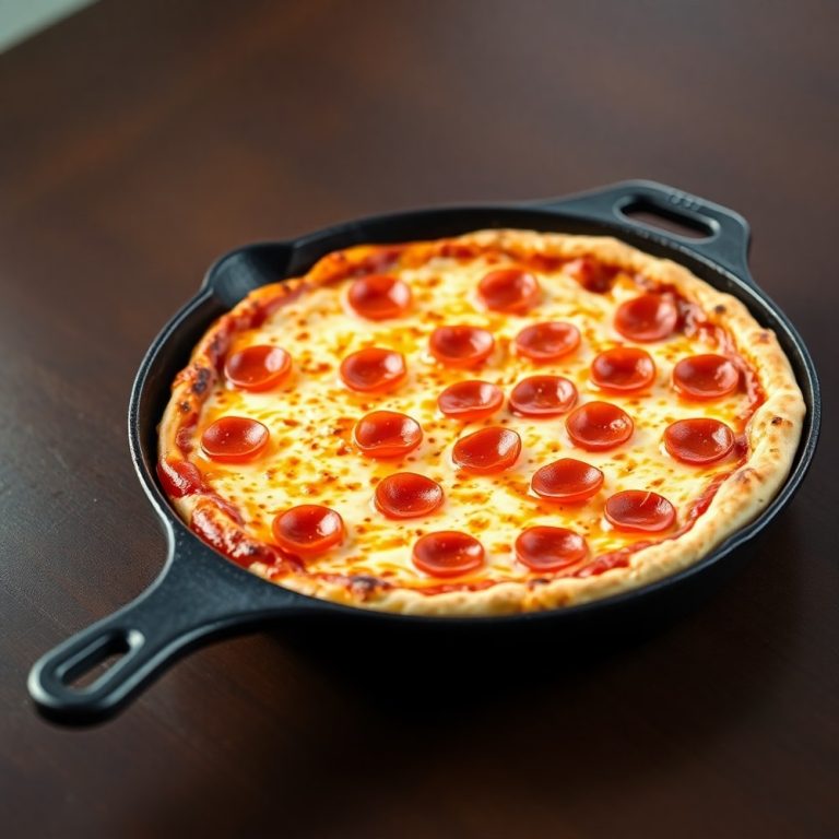 crispy cast iron skillet pizza