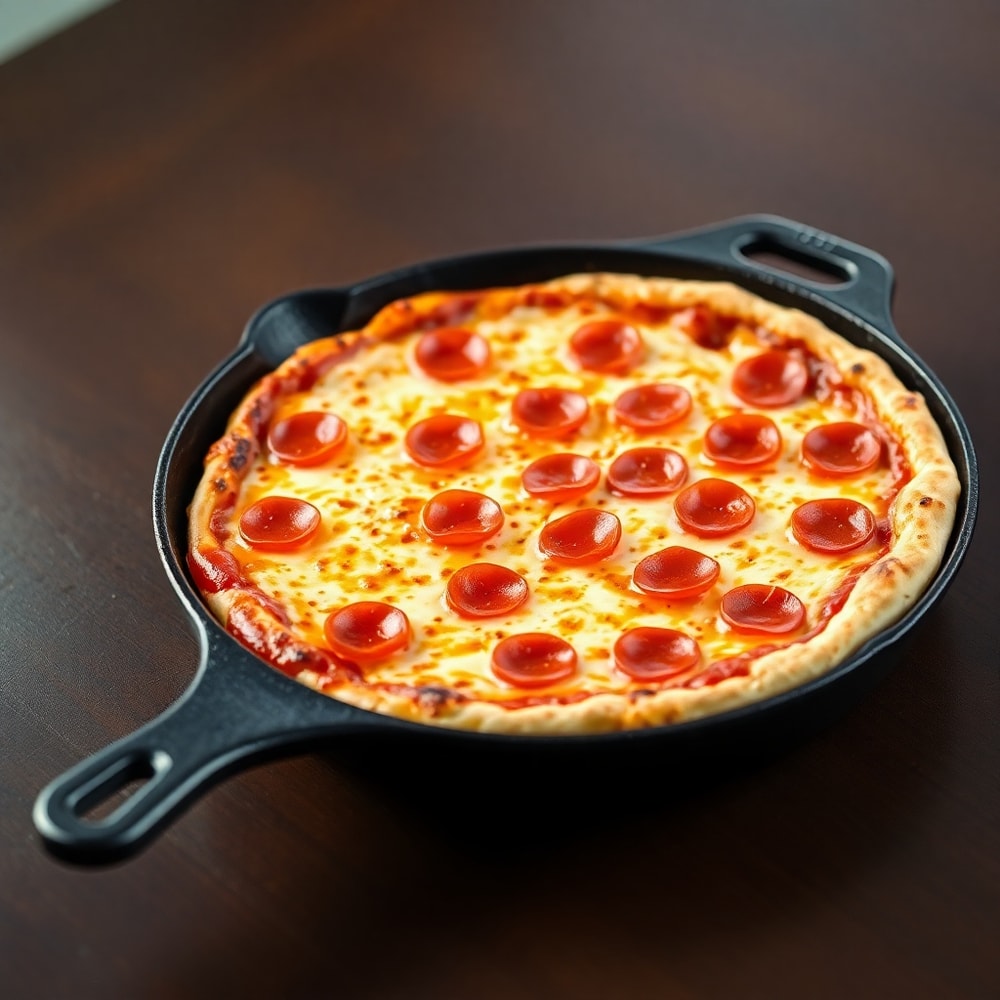 crispy cast iron skillet pizza