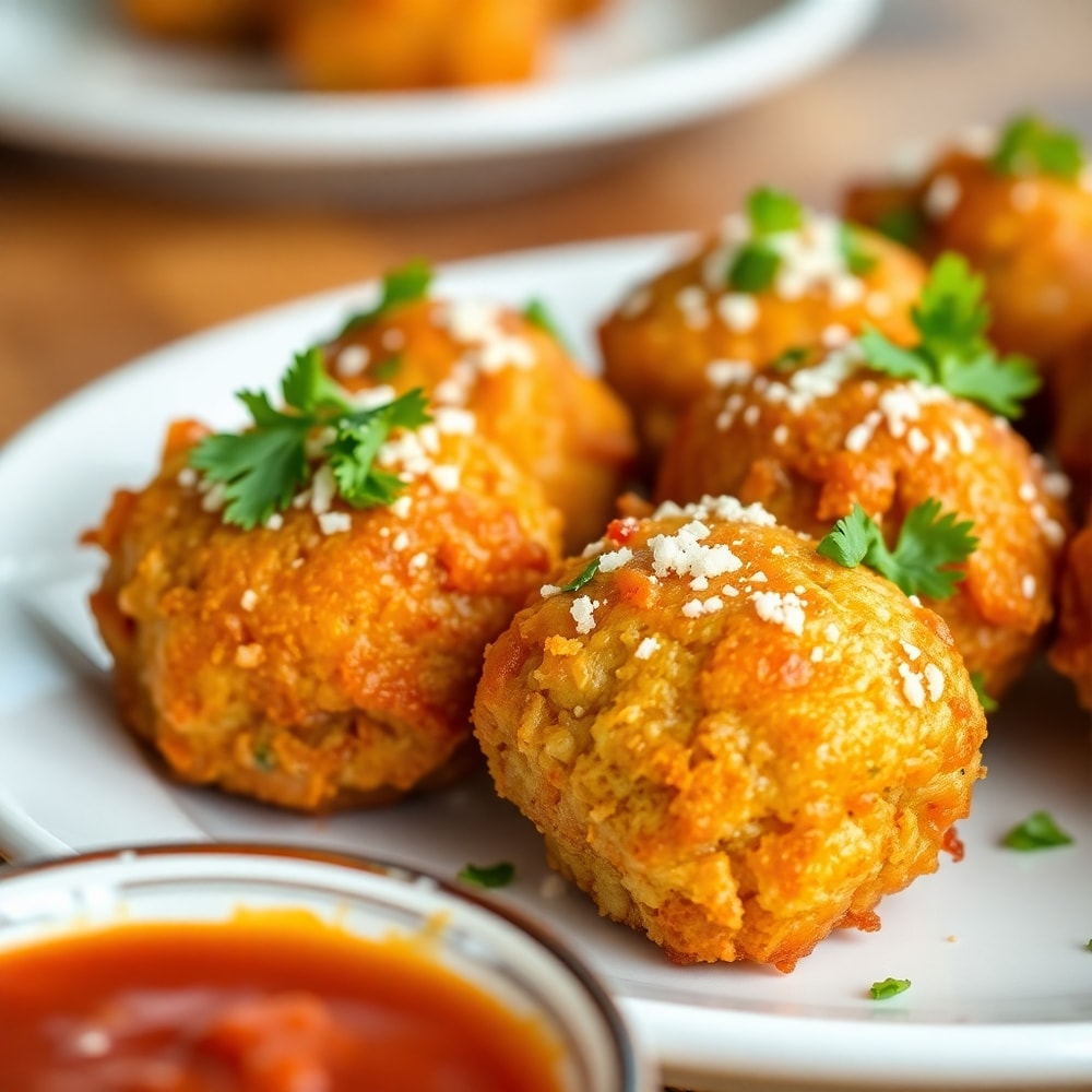 Plated Crispy Garlic Pork Bites