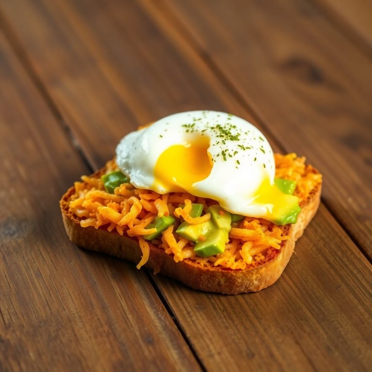 hash brown avocado toast