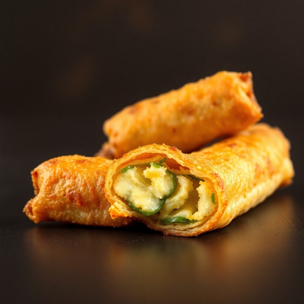 jalapeño popper egg rolls