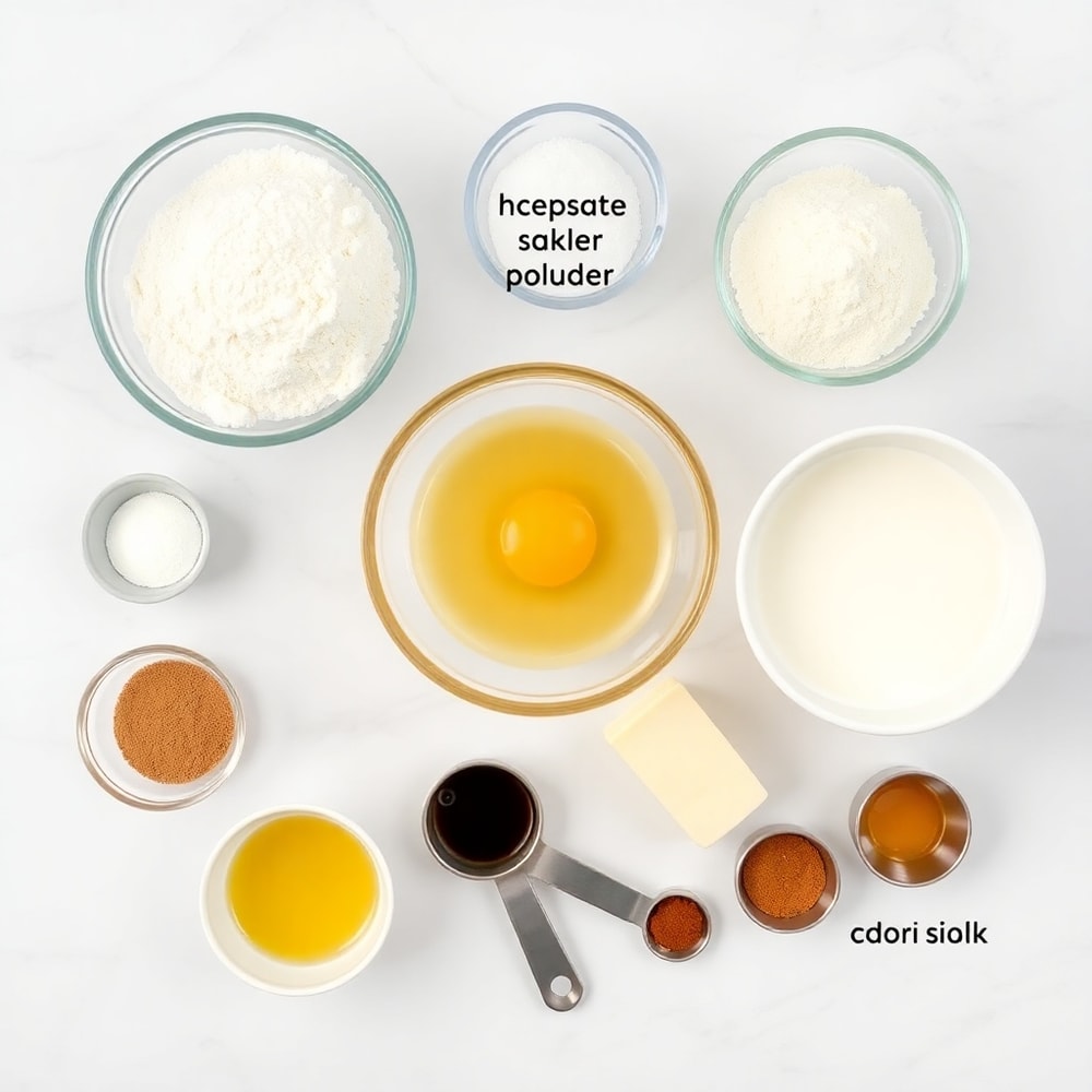 Raw ingredients for Lion Pancakes