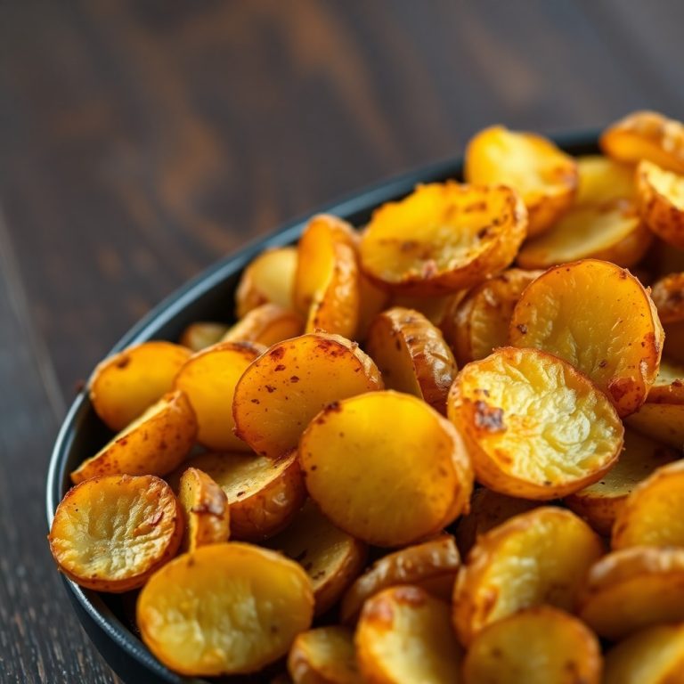 crispy mustard roasted potatoes