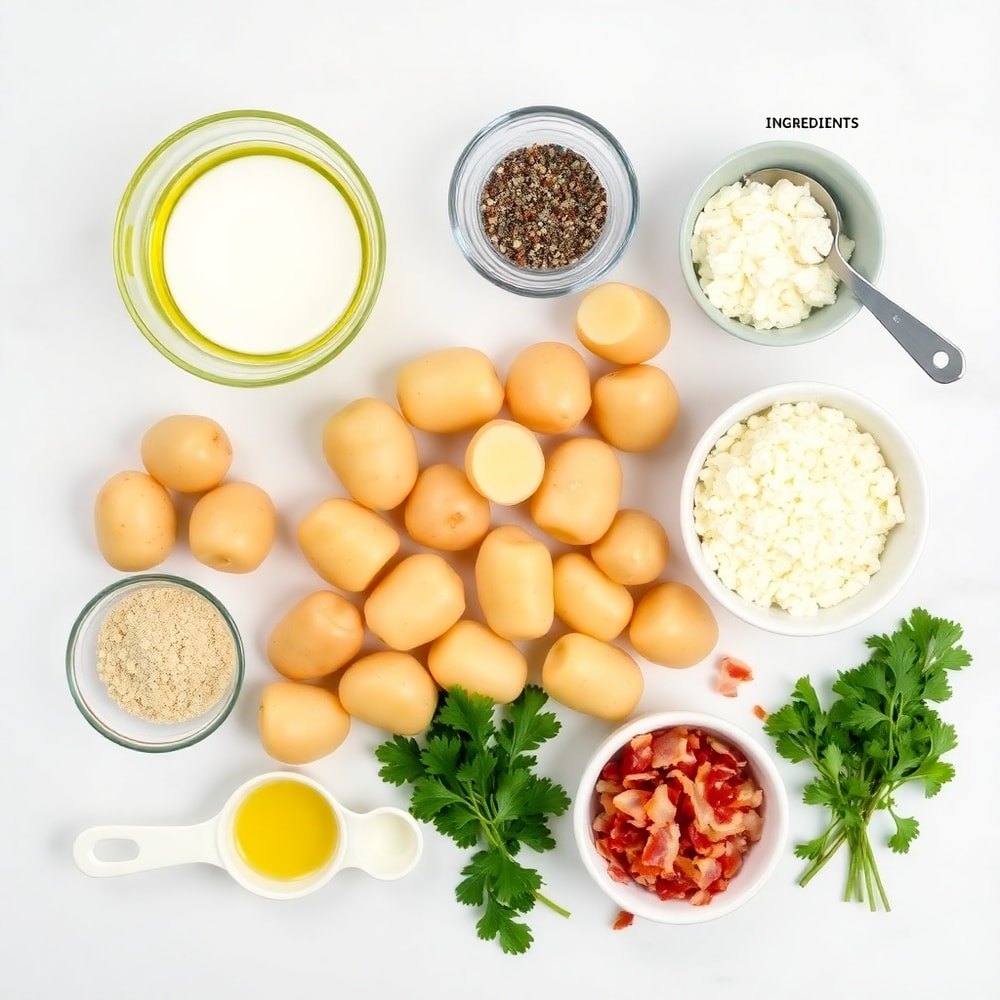 Raw ingredients for Crispy Ranch Potatoes