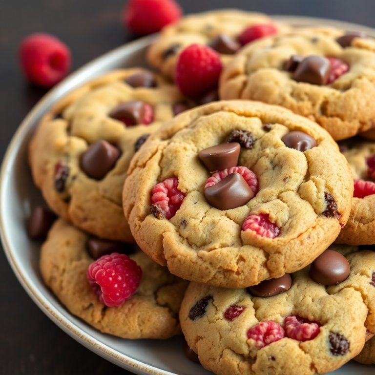 Raspberry Chocolate Chip Cookies