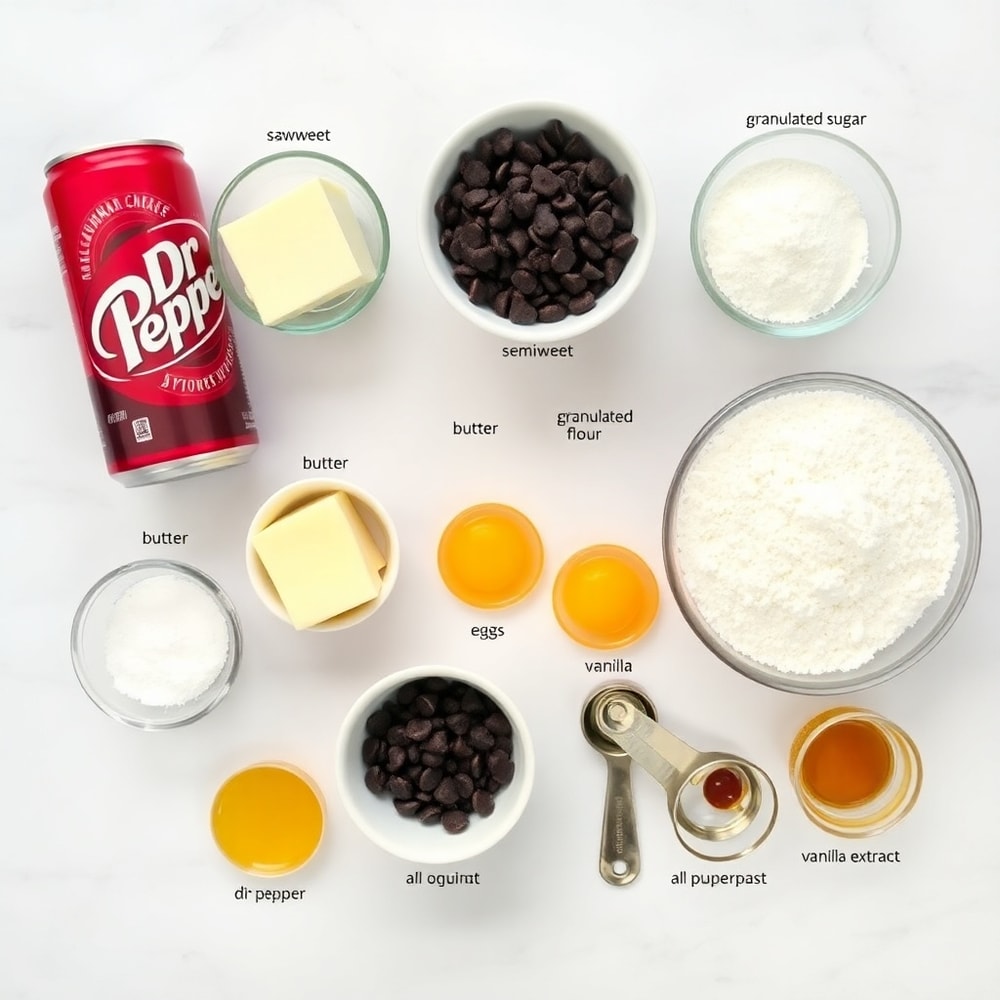 Dr Pepper Brownies Ingredients