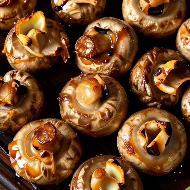 Easy Balsamic Roasted Garlic Mushrooms
