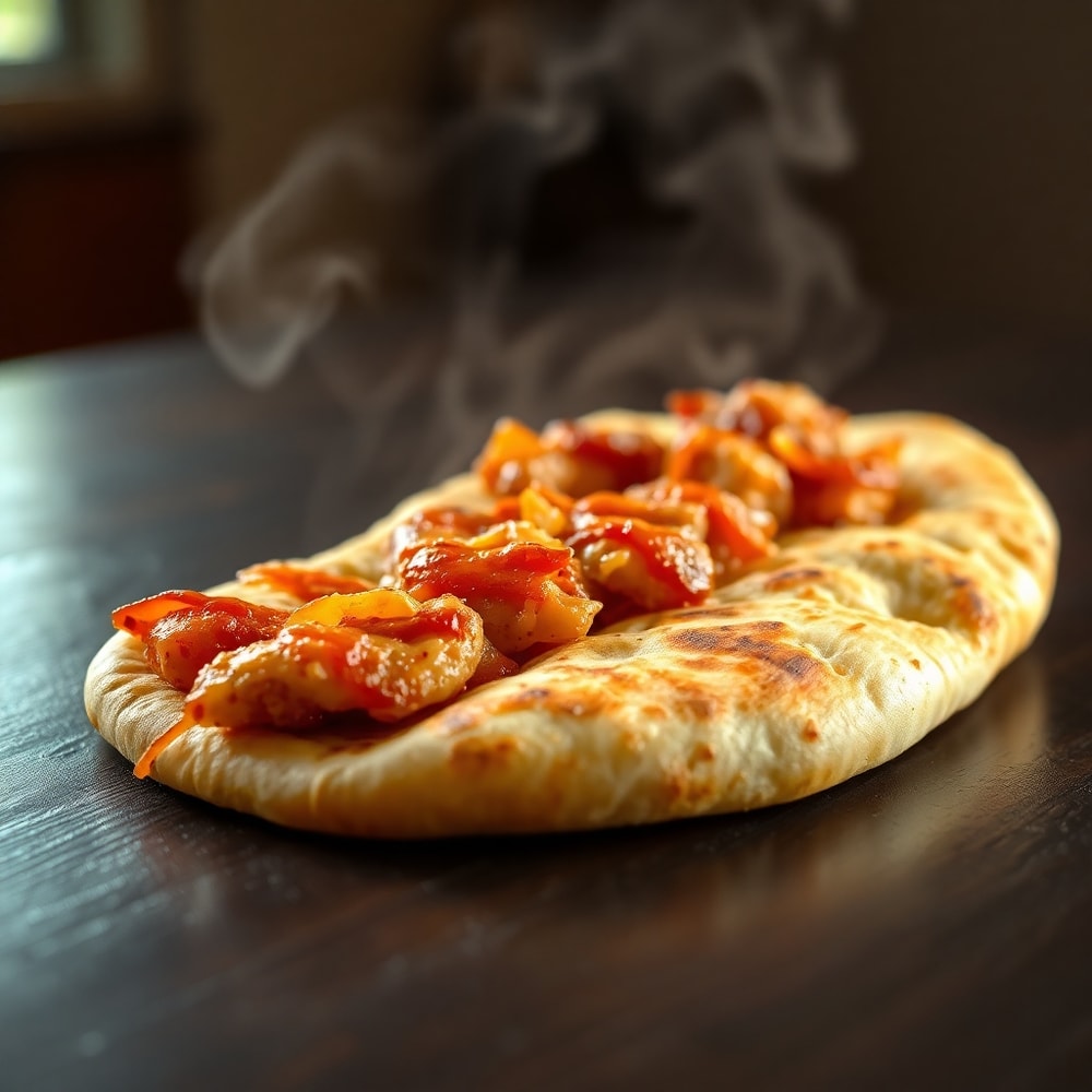 Easy BBQ Chicken Flatbread