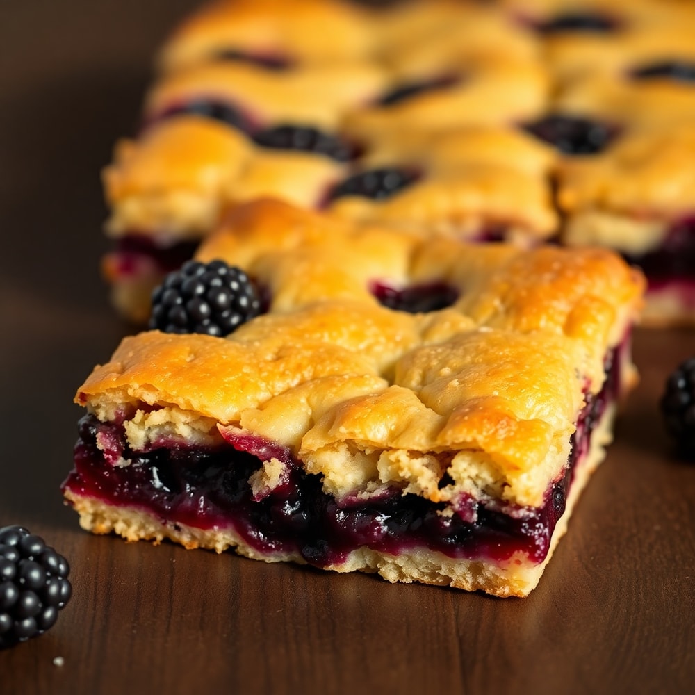 Easy Blackberry Cobbler Bars