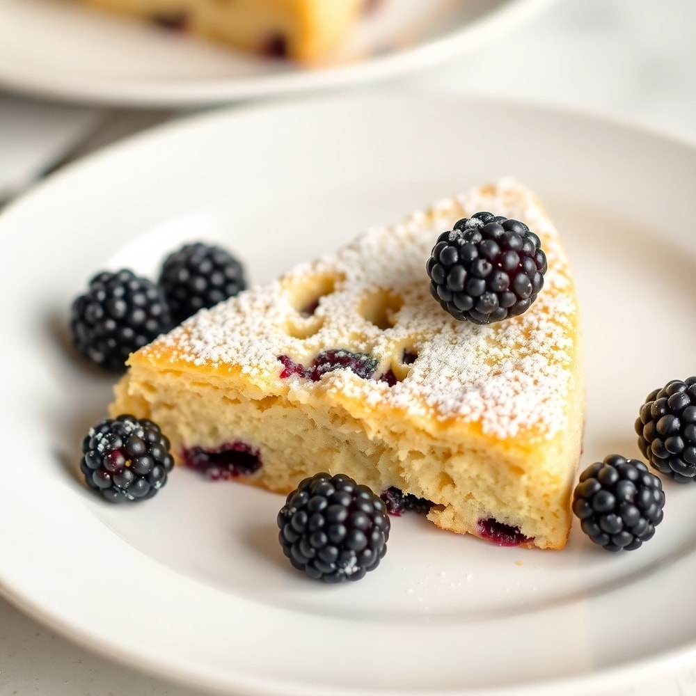 Blackberry Shortbread Wedges