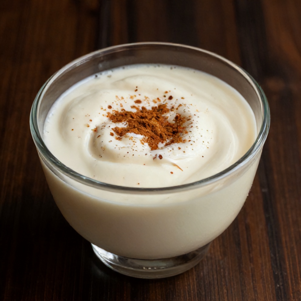 Coconut Pudding with a Sprinkle of Cinnamon