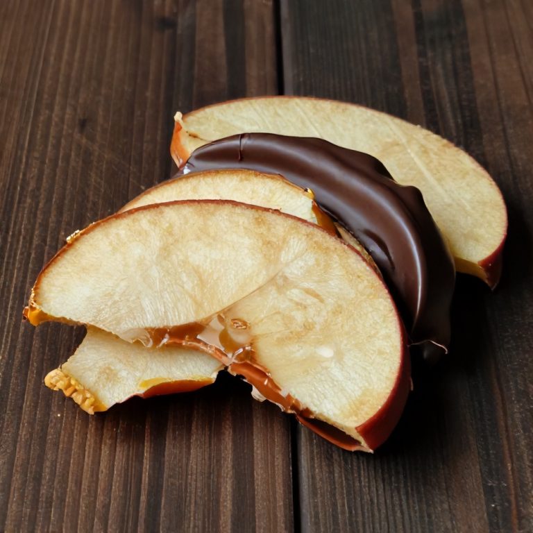 easy caramel apple slices