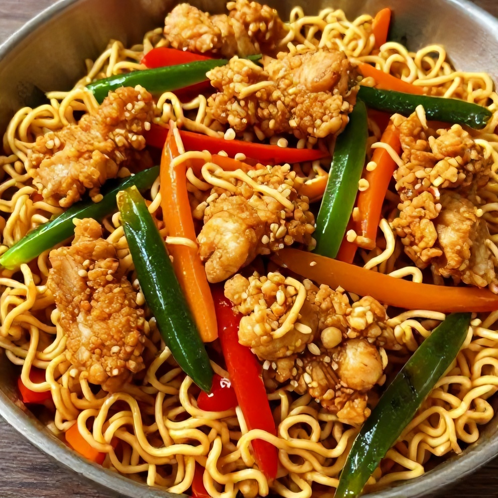 easy chicken ramen stir fry