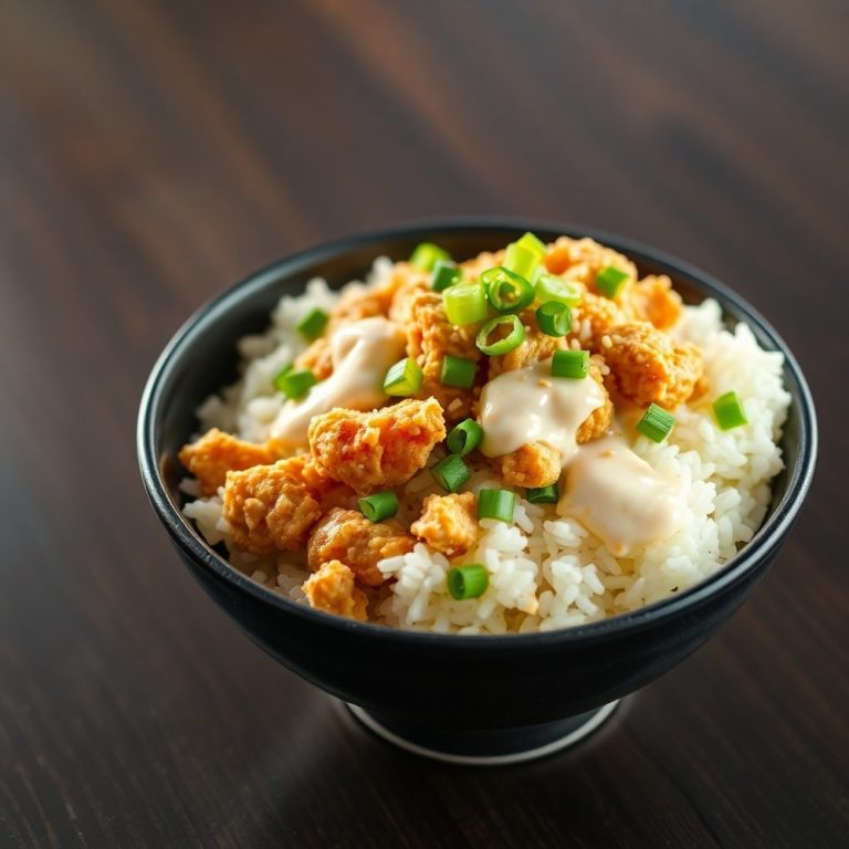 coconut chicken rice bowl