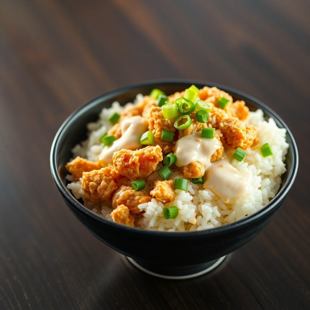 coconut chicken rice bowl
