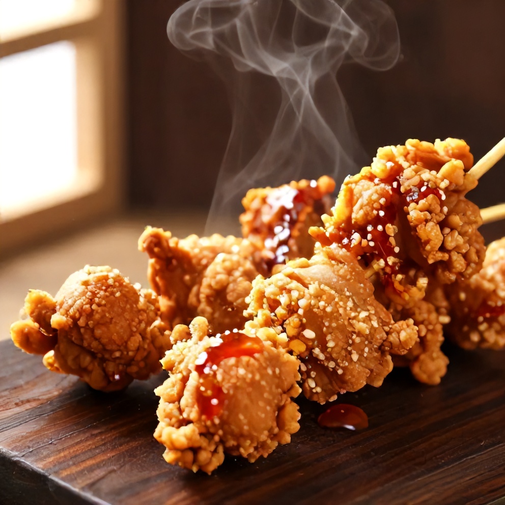 Easy Bang Bang Chicken Skewers