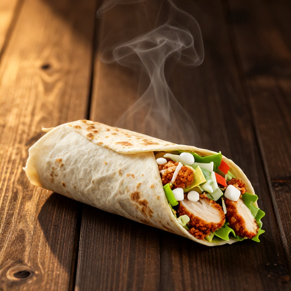 Easy Chicken Caesar Wrap