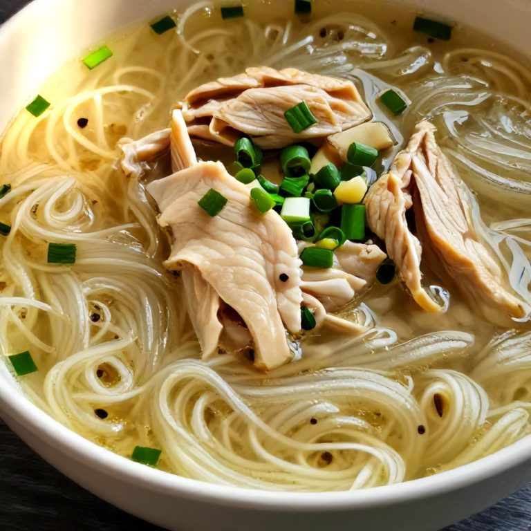 Easy Ginger Scallion Chicken Noodle Soup