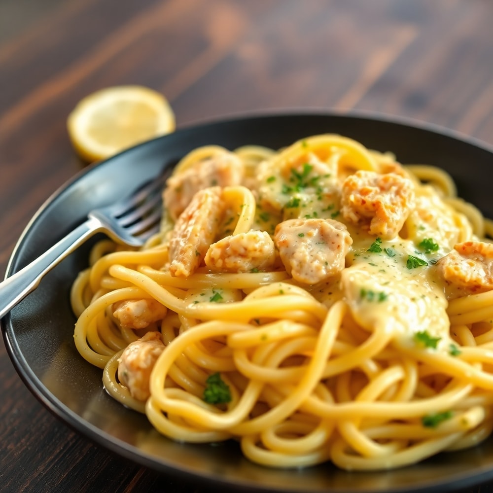 easy lemon chicken pasta