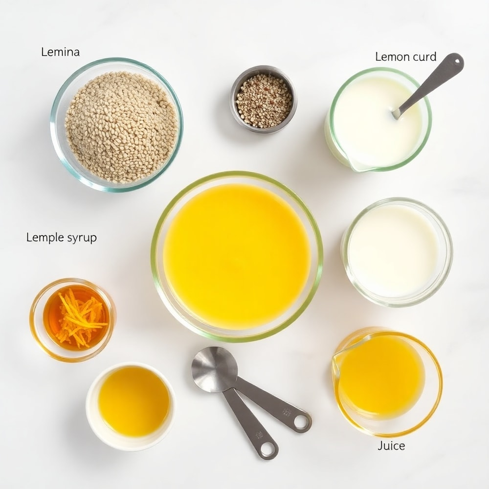 Ingredients for Lemon Curd Chia Pudding