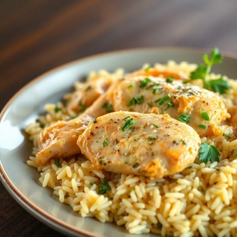 easy lemon herb chicken and rice